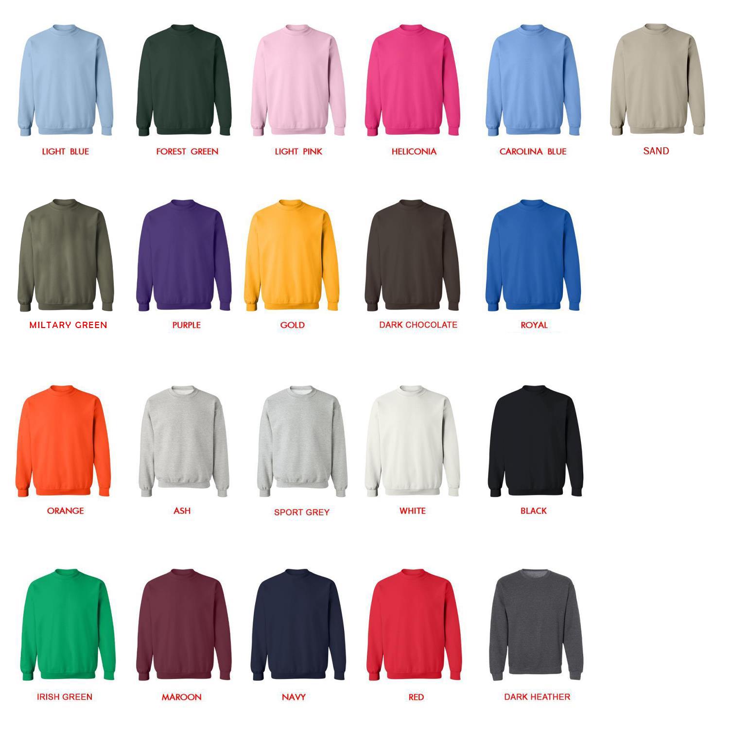 sweatshirt color chart - Tame Impala UK Merch