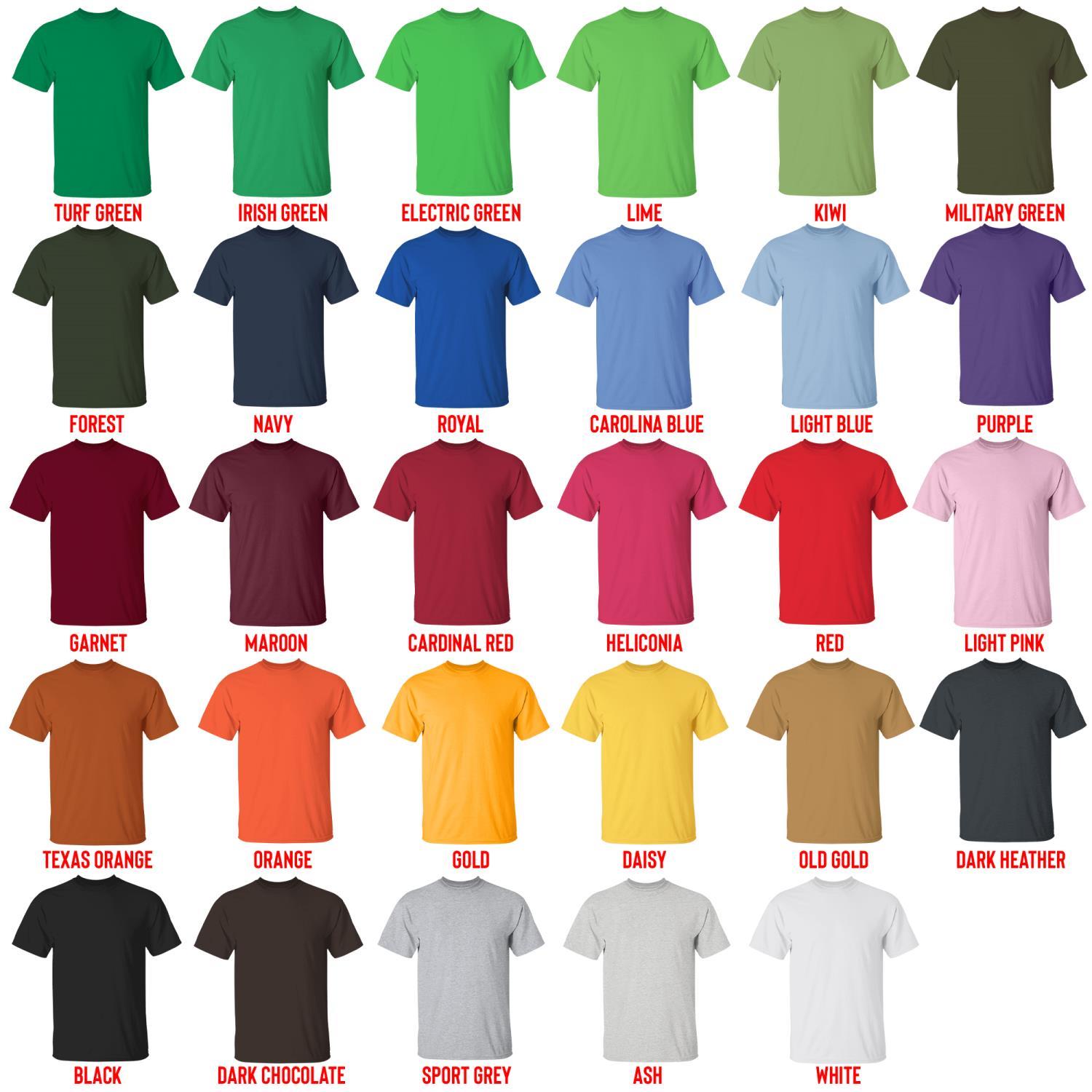 t shirt color chart - Tame Impala UK Merch