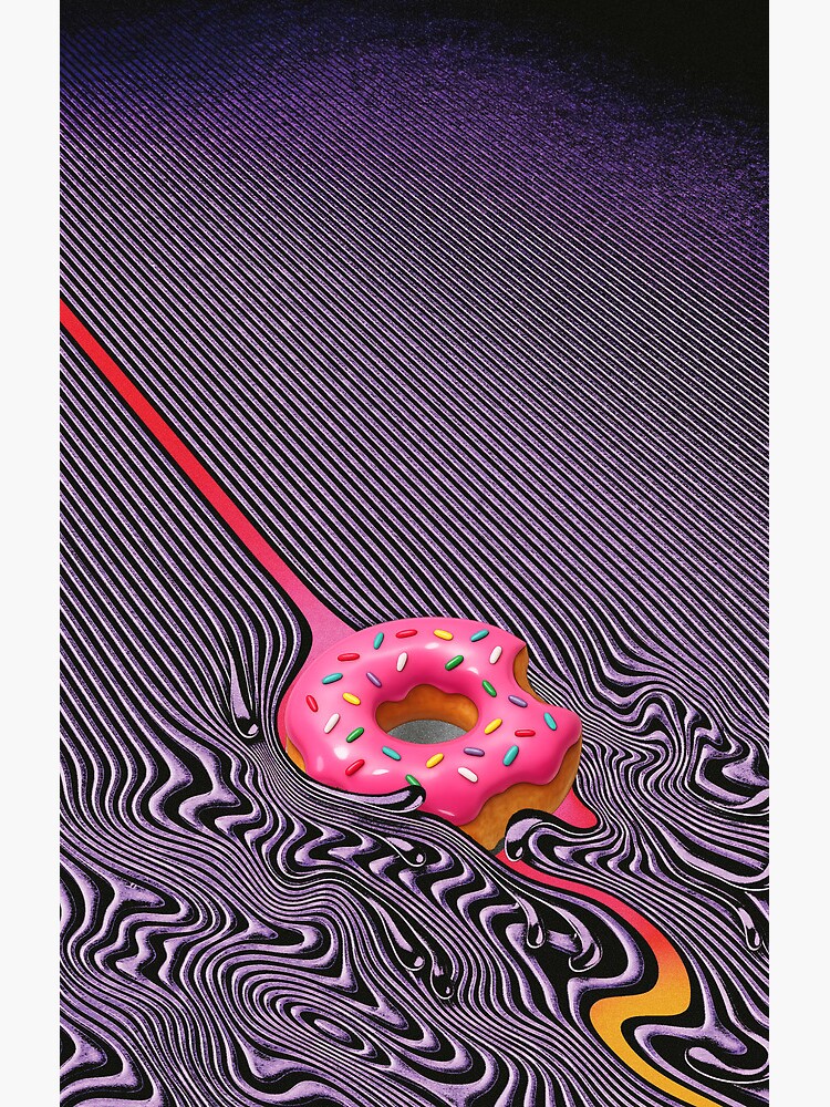 Sugary Currents Shower Curtain - Image 2