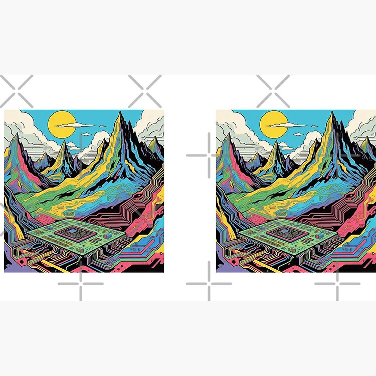 Tame Impala Art Circuit Mountain Mug - Image 2