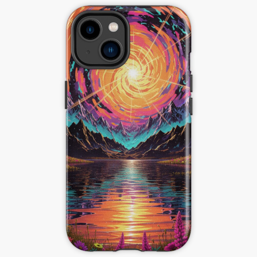 Neon Nirvana Retro Psychedelic Iphone Case
