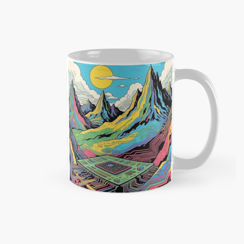 Tame Impala Art Circuit Mountain Mug