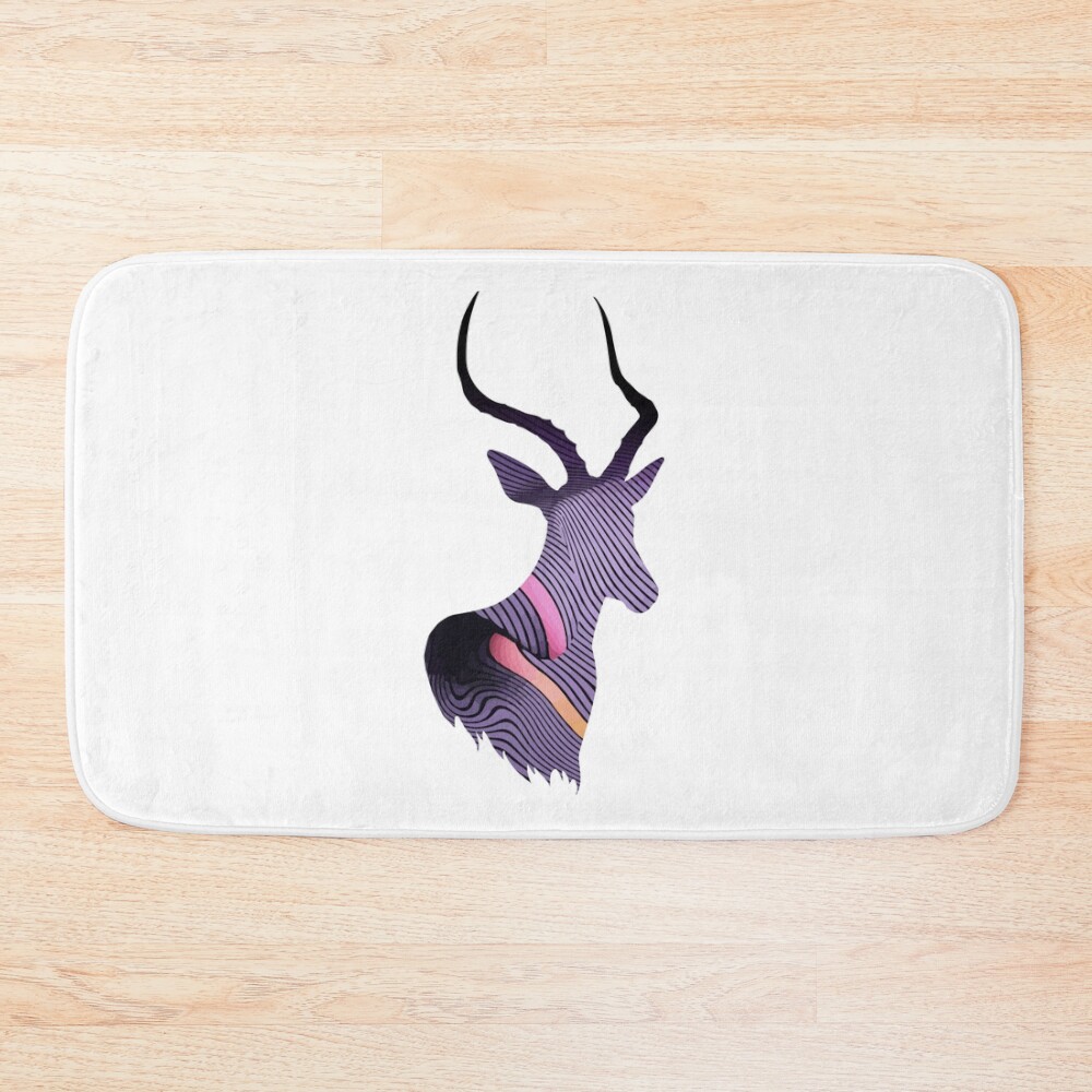 Impala Currents Graphic Bath Mat