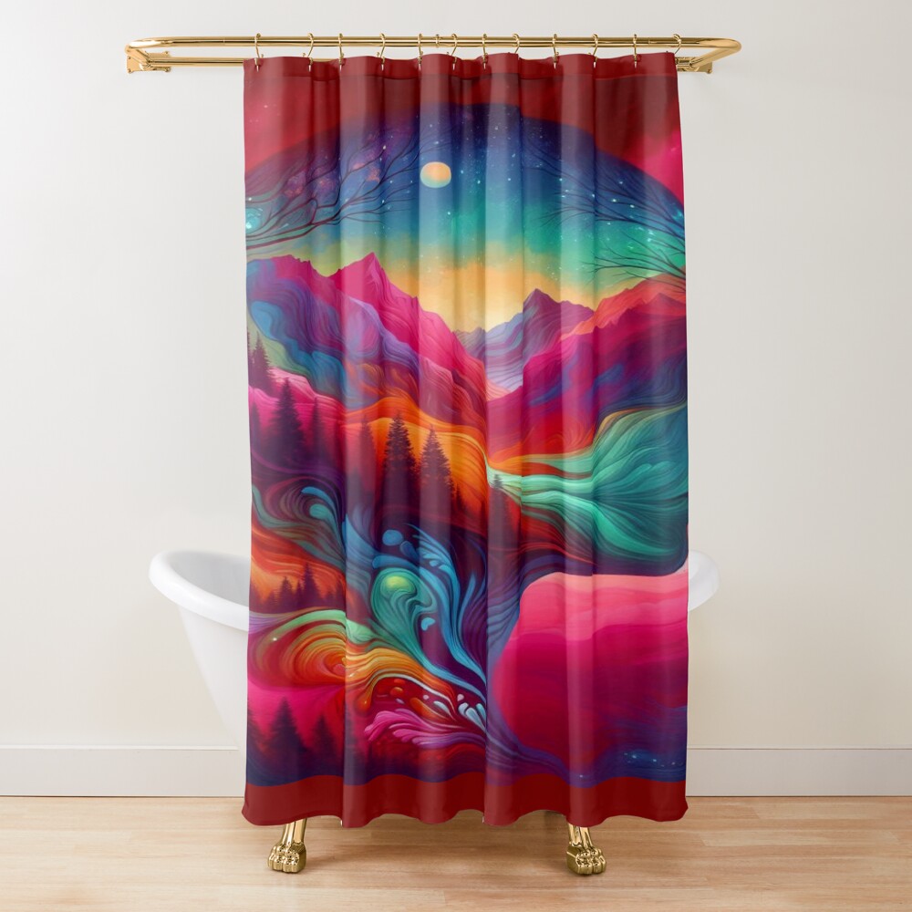 Abstract Tame Impala Shower Curtain
