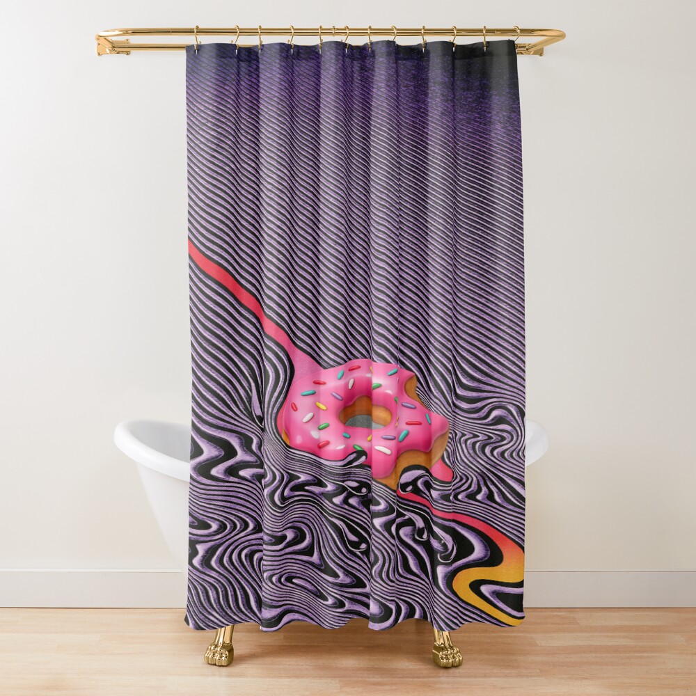 Sugary Currents Shower Curtain
